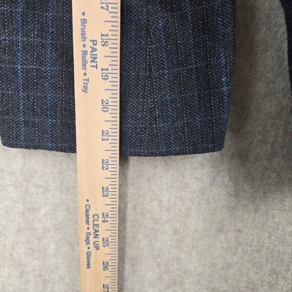 Mark Alexander Plaid Blazer Jacket & Skirt Set Gray Wool Blend Fully Lined - Picture 8 of 16